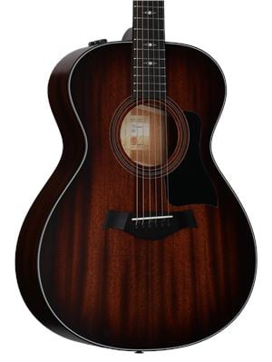 Taylor 322e Grand Concert Acoustic Electric Guitar Body Angled View